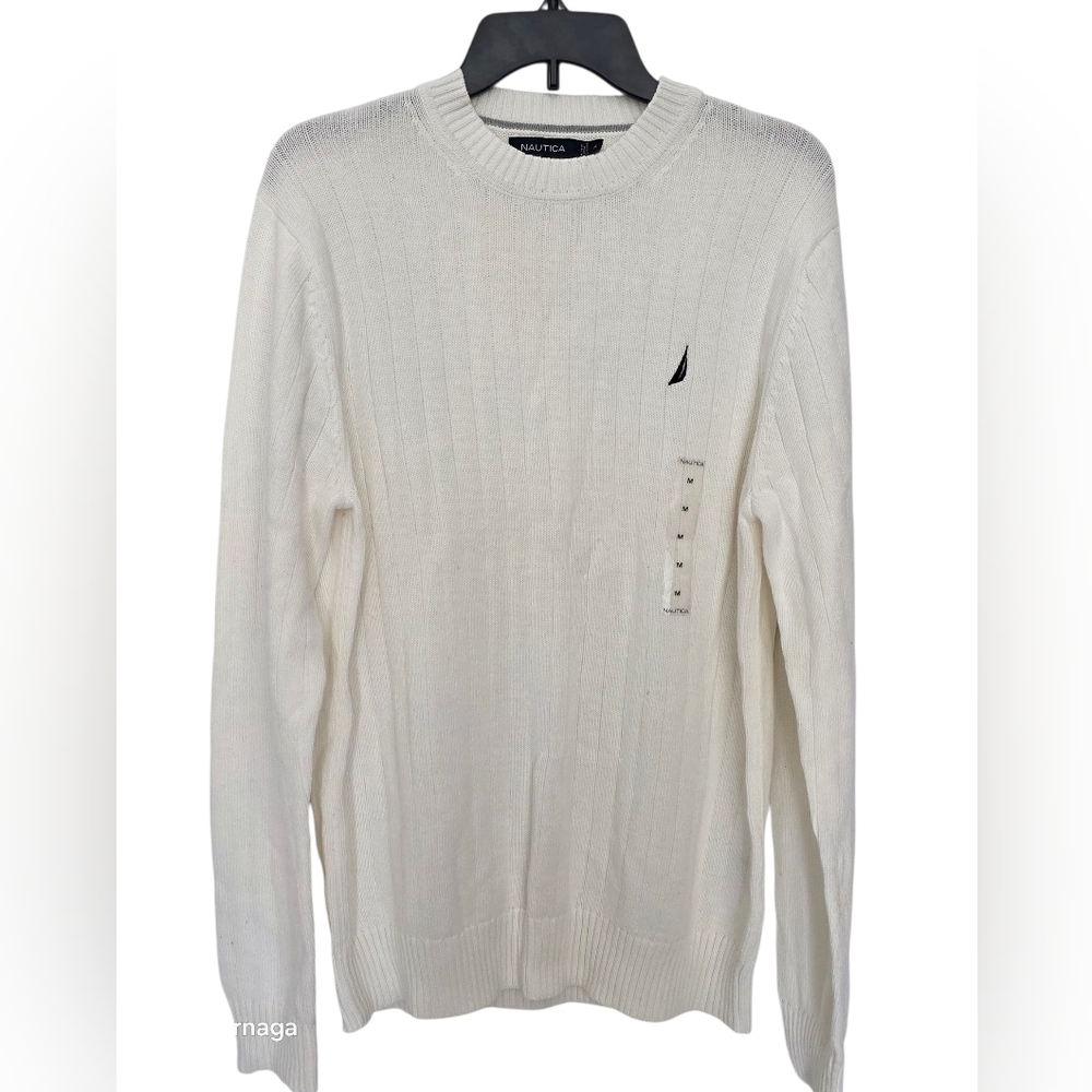 Nautica Pullover Ribbed Knit Sweater Size Mediun